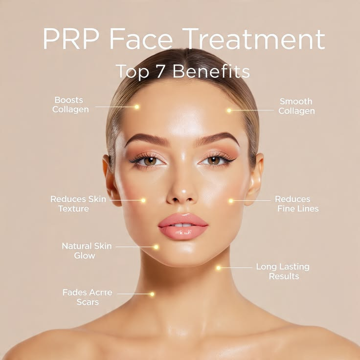 Facial PRP before and after